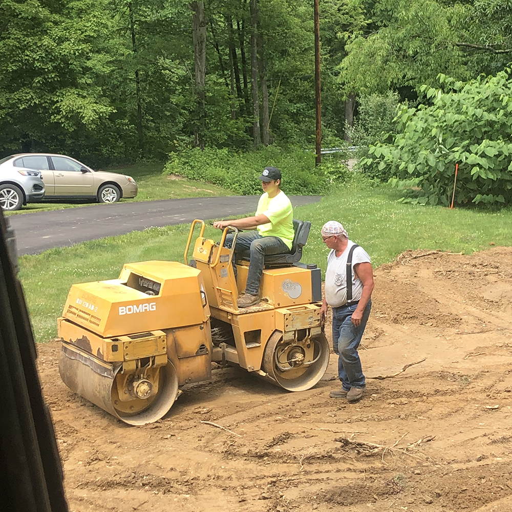 Harvey Paving blacktop project